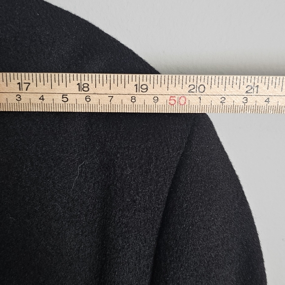 JOE Joseph Abboud 100% Cashmere Dress Coat Men's 42R Black 3 Button Top Coat - Picture 9 of 12